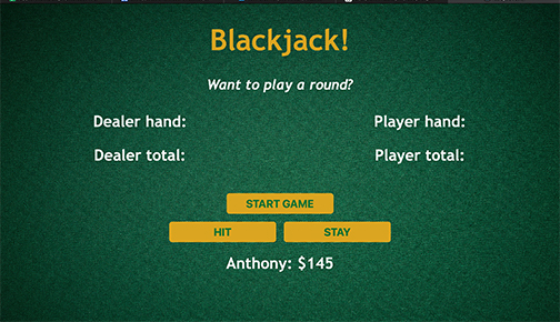 blackjack game