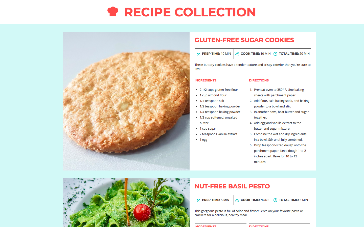 Recipe Collection Website