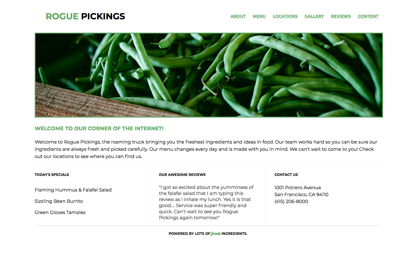 Rogue Pickings Website